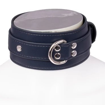 Sapphire Luxe Faux Leather Collar
