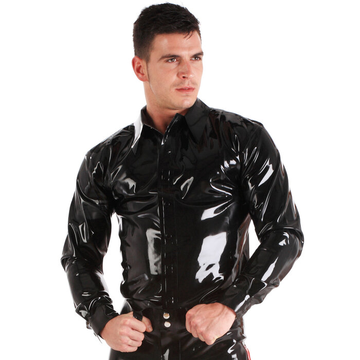 Black Latex Shirt