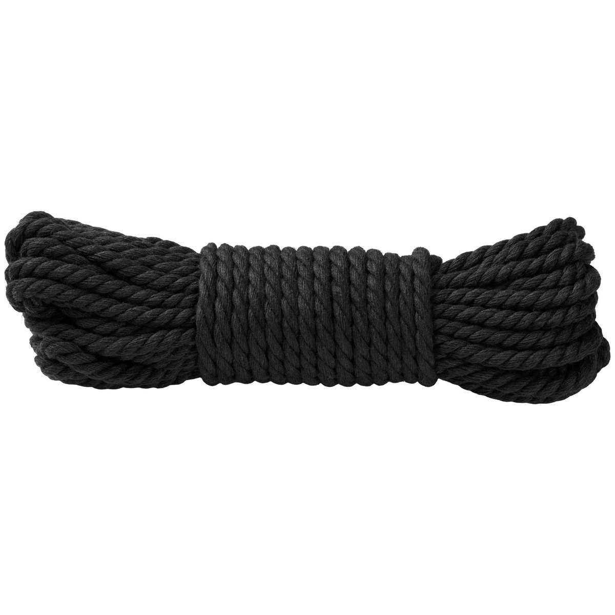 Doc Johnson Merci Bind & Tie 6mm Hemp Bondage Rope 30 ft - Black