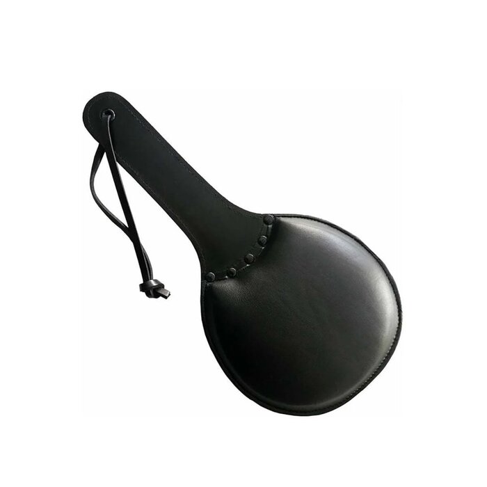 Black Leather Padded Paddle with Black Hardware