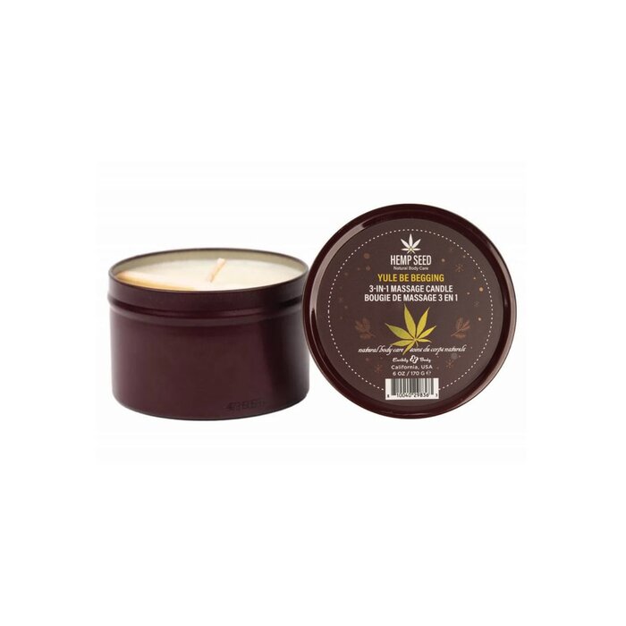 Hemp Seed 3-In-1 Massage Candle - Yule Be Begging