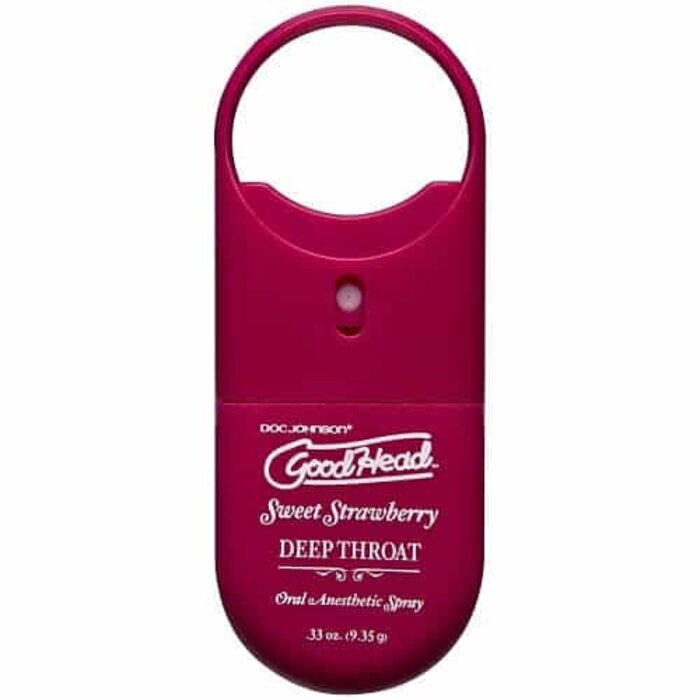 Doc Johnson GoodHead To-Go – Deep Throat Spray – Sweet Strawberry