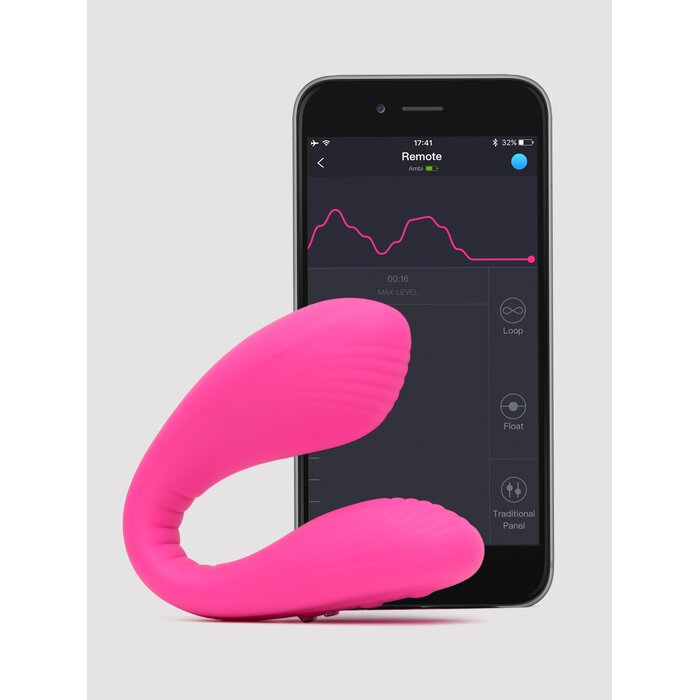 Lovense Dolce App Controlled Dual Clitoral and G-Spot Vibrator - Pink