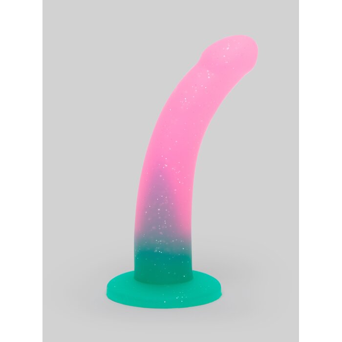 Lovehoney Glitter Silicone Dildo 6 Inch  - Pink