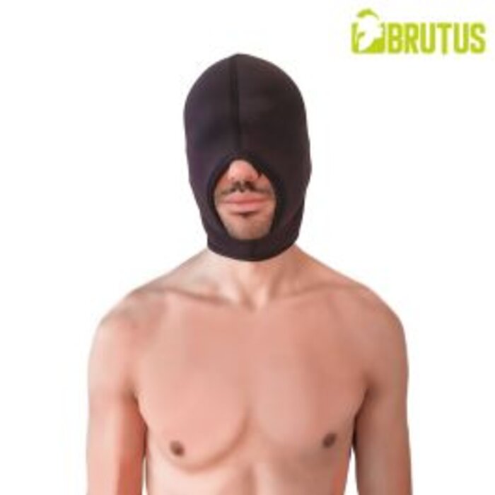 BRUTUS Blind Neoprene Face Fucker Hood - Black/Black