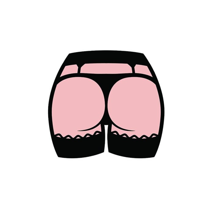 Butt Enamel Pin
