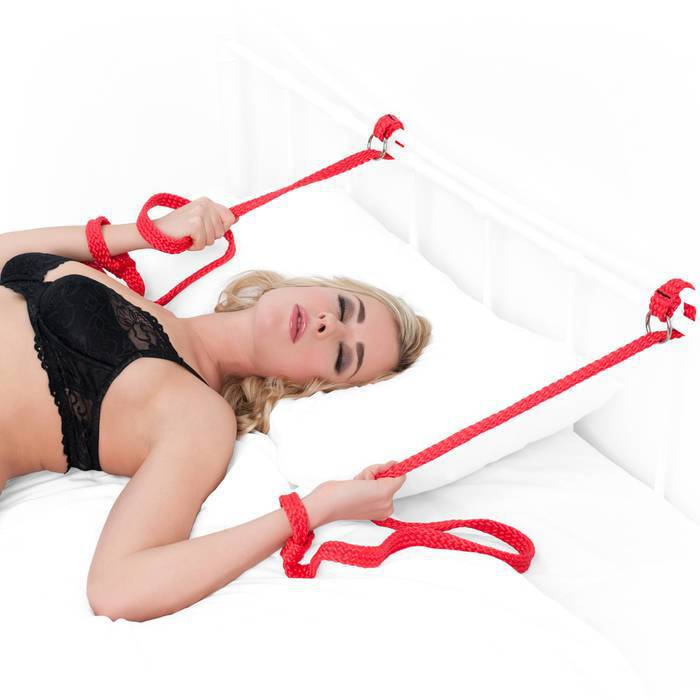 Bondage Boutique Soft Red Bondage Rope Restraints