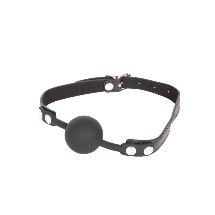 Black Silicone Ball Gag