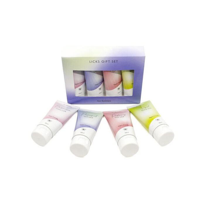 Ann Summers Lickable Gels, 4 Flavour Set, 4 x 50ml, Vegan