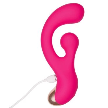 Spun Sugar Pink Silicone Thrust-Rotor Rabbit Vibrator