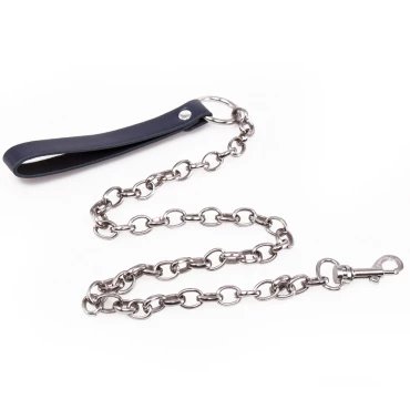 Beguile Navy Faux Leather Leading Leash