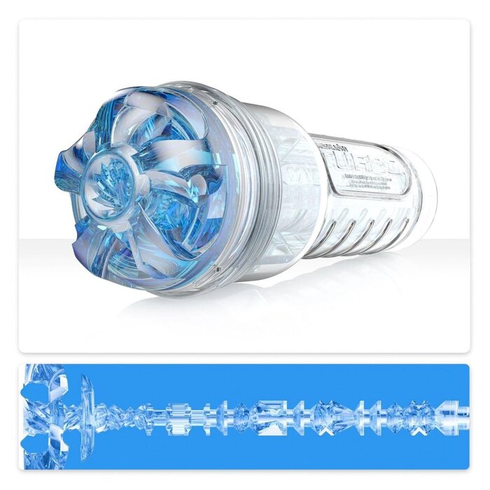 Fleshlight Turbo Throttle Blue Oral Sex Simulator - Triple-Entry Pleasure Experience
