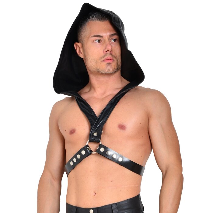 Leather Harness Hoodie - One Size