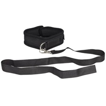 Command Black Soft Velcro Collar With Leash