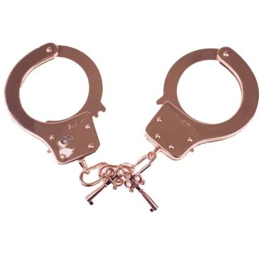 Lustre Lock Rose Gold Metal Handcuffs