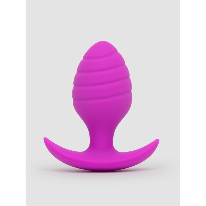 Lovehoney Booty Bliss Bulbous Silicone Textured Butt Plug - Purple