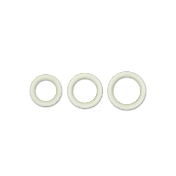 Firefly Halo Glow in the Dark Cock Ring - Clear - Medium - 55mm