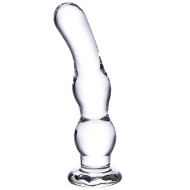 Glacier Glass Curved G-Spot Dildo - 5 Inch