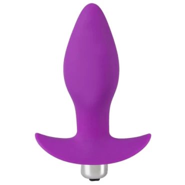Firmly Moored Silicone Anchor Vibrating Butt Plug - 4 Inch