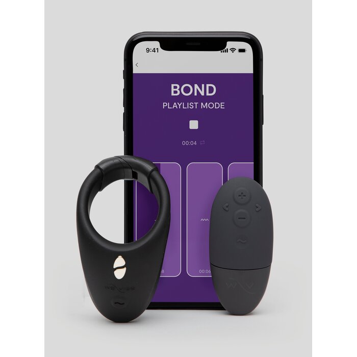 We-Vibe Bond App Controlled Rechargeable Wearable Vibrating Cock Ring - Black