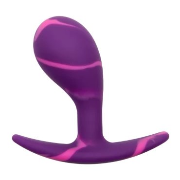 Mon Amour Purple Marble Silicone P-Spot Plug - LARGE