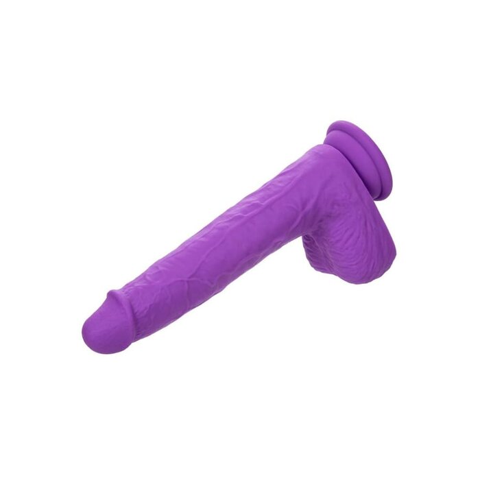 Silicone Studs 7" Gyrating and Thrusting Dildo - Purple