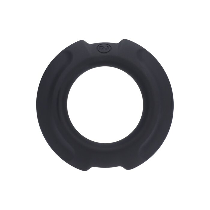 OptiMALE™ FlexiSteel Silicone, Metal Core Cock Ring - 35mm - Black