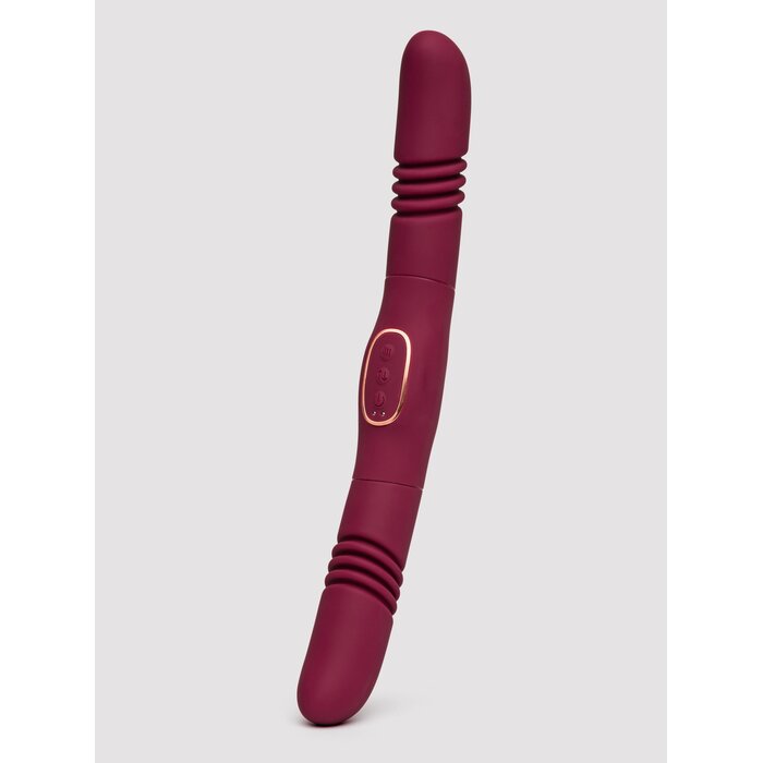 Loveline Rechargeable Double-Sided Thrusting Vibrator - Red