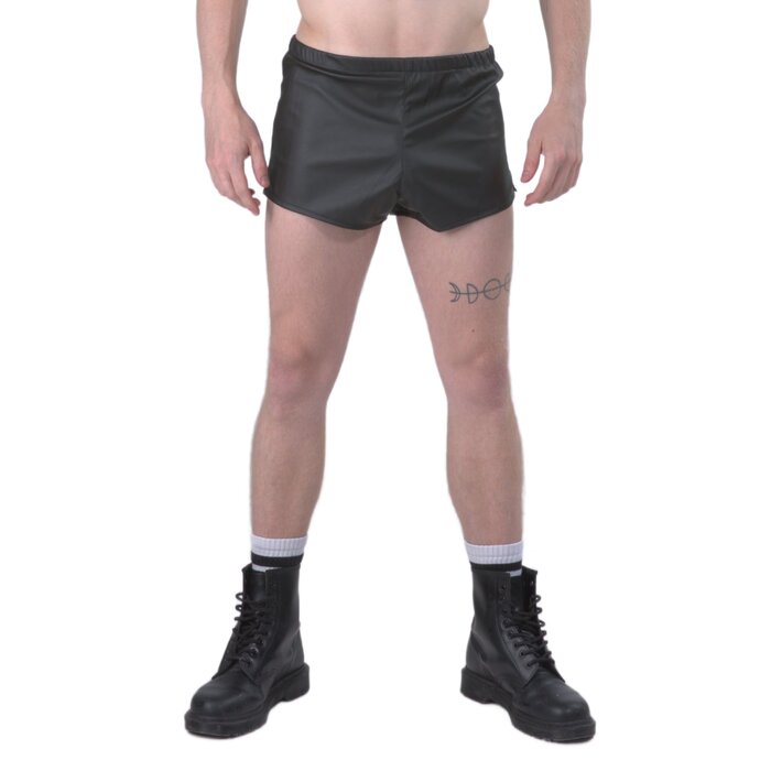 Leatherette Men's Shorts