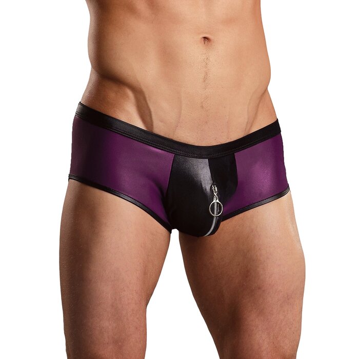 Zipper Short with Black Trim