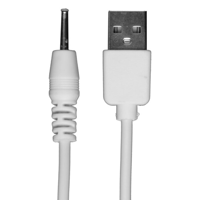 0100-52 USB Pin Charger Cord (Vibrating Pussy Pump) - White