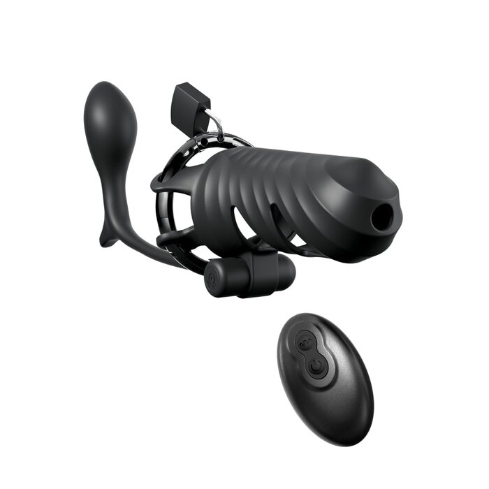 Fantasy C-Ringz Remote-Controlled Vibrating Cock Blocker with Ass-Gasm Plug