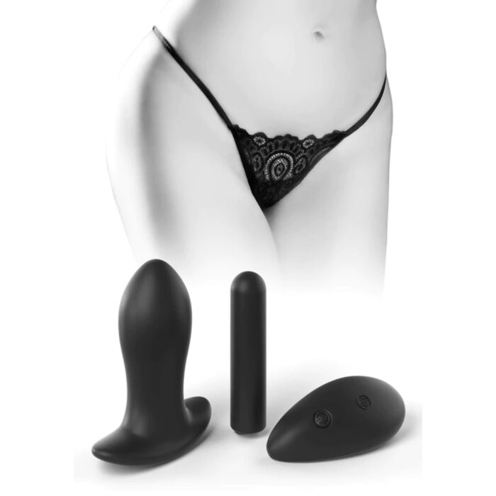 Hookup Panties - Remote Lace Peek-a-Boo - One Size