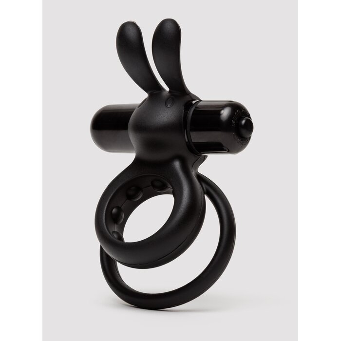 Screaming O Ohare Vibrating Rabbit Cock Ring - Black