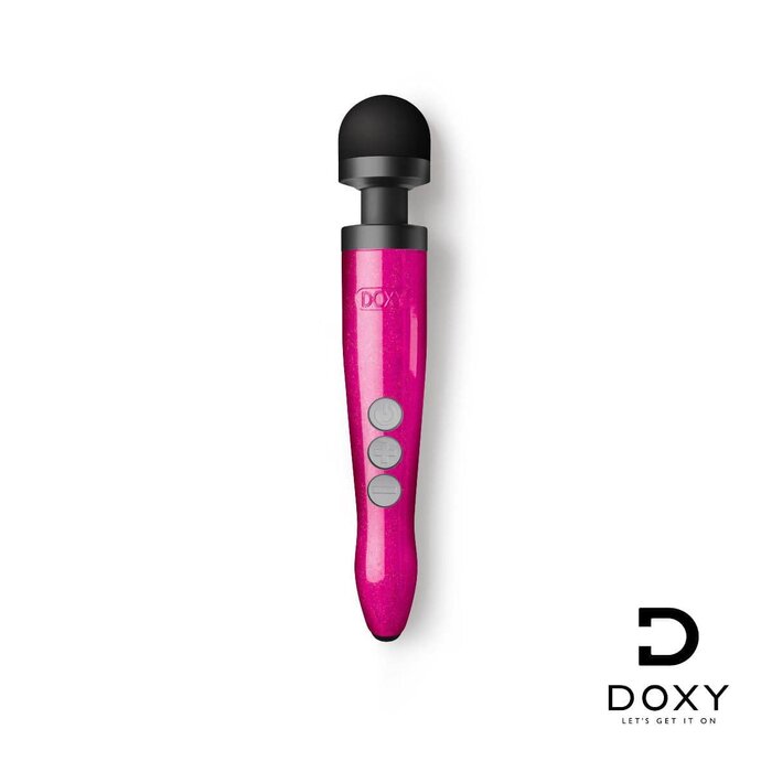 Doxy Die Cast 3 Rechargeable Wand Vibrator: Hot Pink