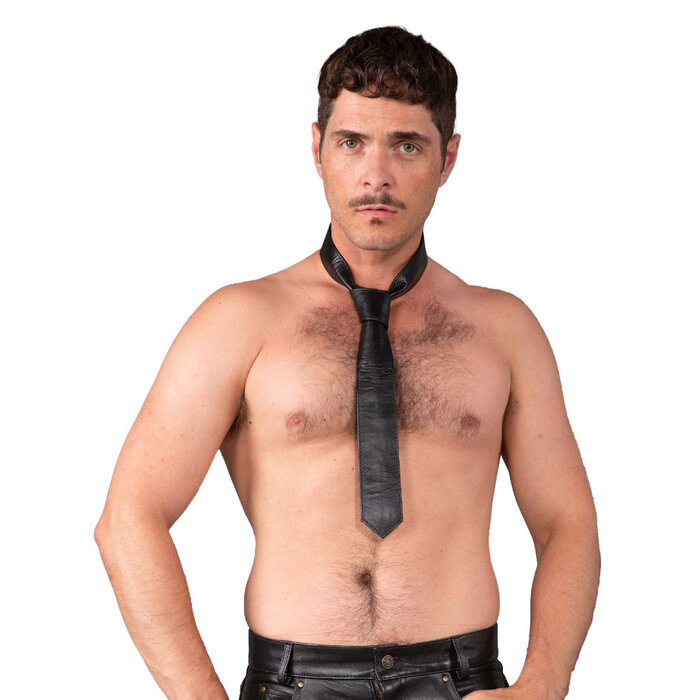 Classic Leather Tie Black - One Size