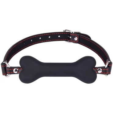 Bone Me Faux Leather Silicone Bit Gag