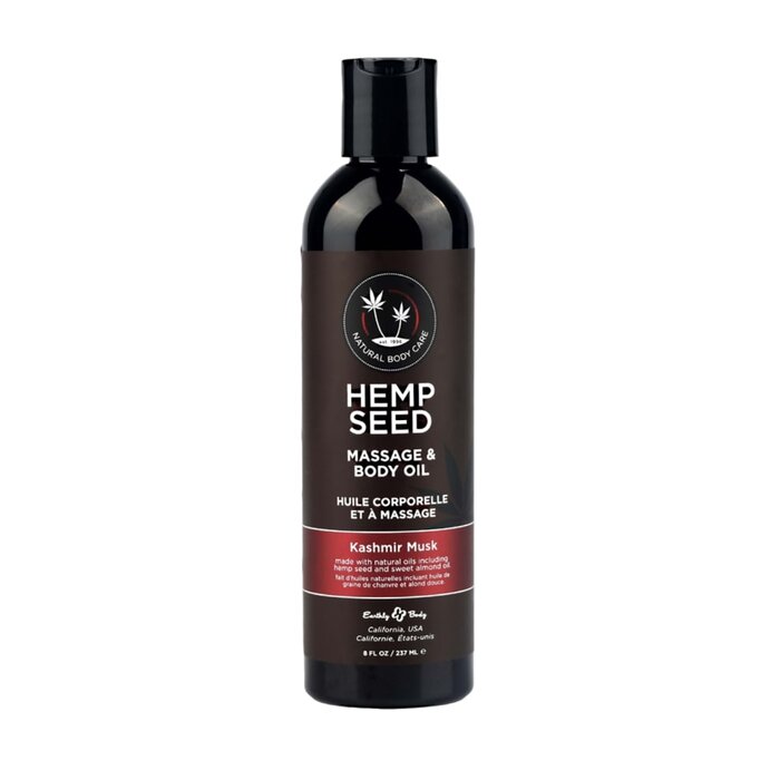 Hemp Seed Massage Oil - Kashmir Musk - 8 oz.