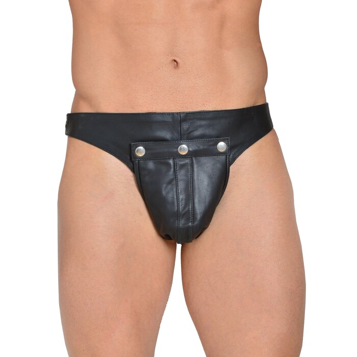 Severance Snap-Crotch Leather Jock