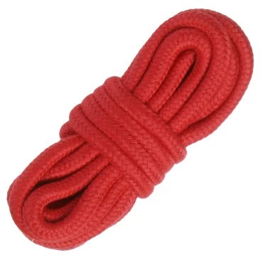 Blaze Red Ultra-Soft Braided Bondage Rope – 5m