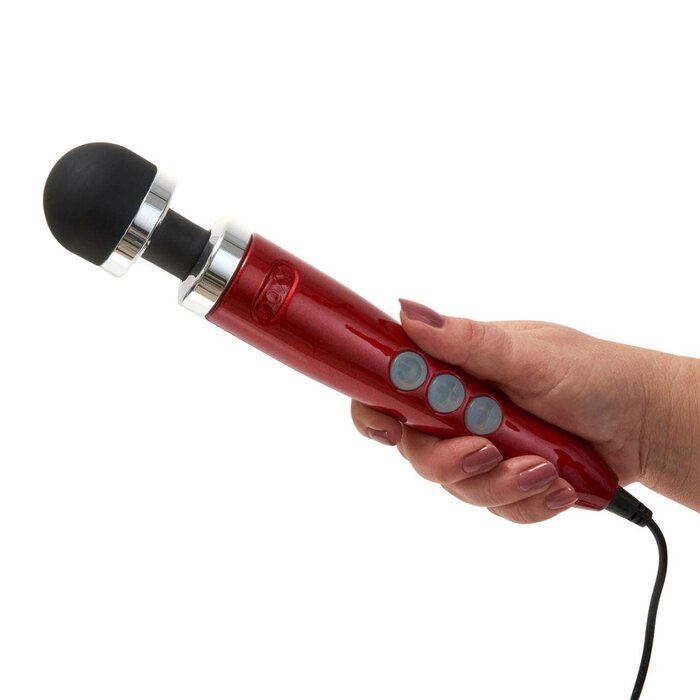Doxy Die Cast 3 Compact Wand Vibrator in Candy Red: Powerful Mini Massager for Ultimate Pleasure
