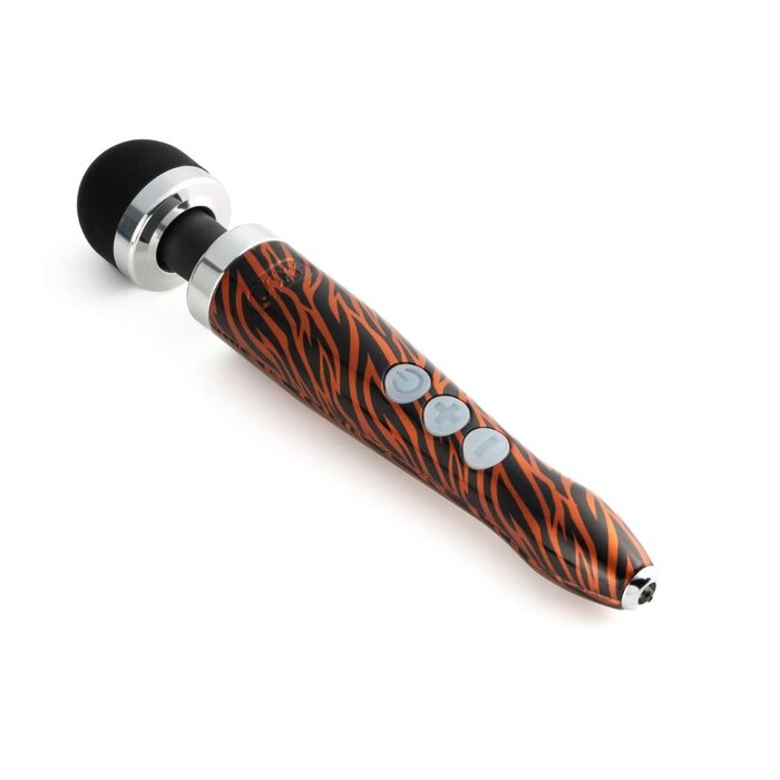 Doxy Die Cast 3 Rechargeable: Tiger Hydrographic Wand Vibrator