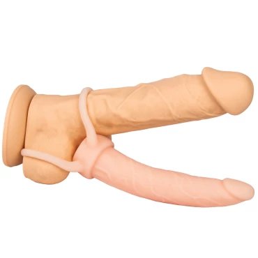 Twin Stroke Double Penetration Anal Strap-On Dildo - 6 Inch