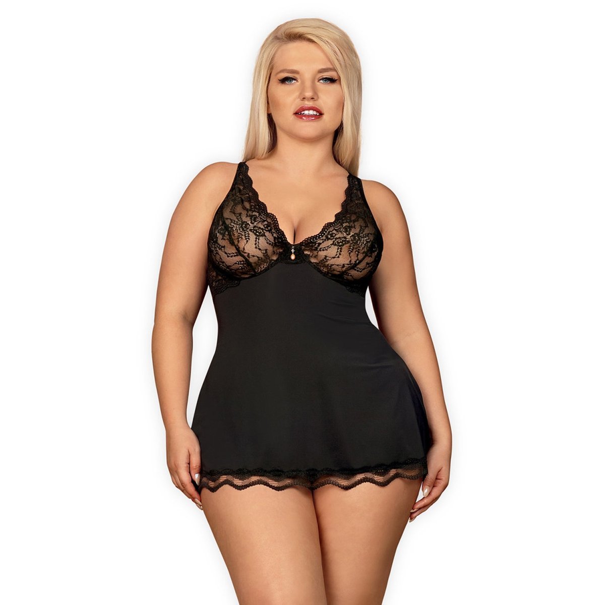 Obsessive Luvae Babydoll Plus Size - Black - Plus size