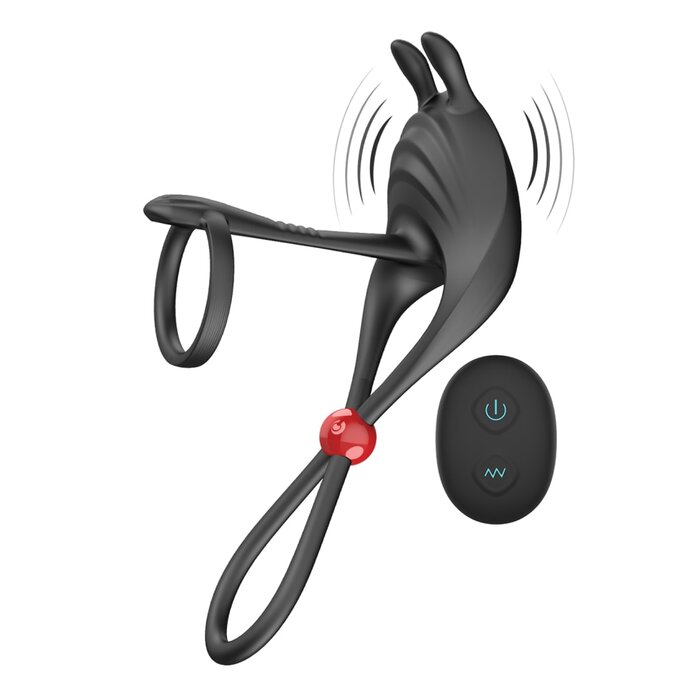 Cock Power Remote Control Cock Ring and Ball Cinch