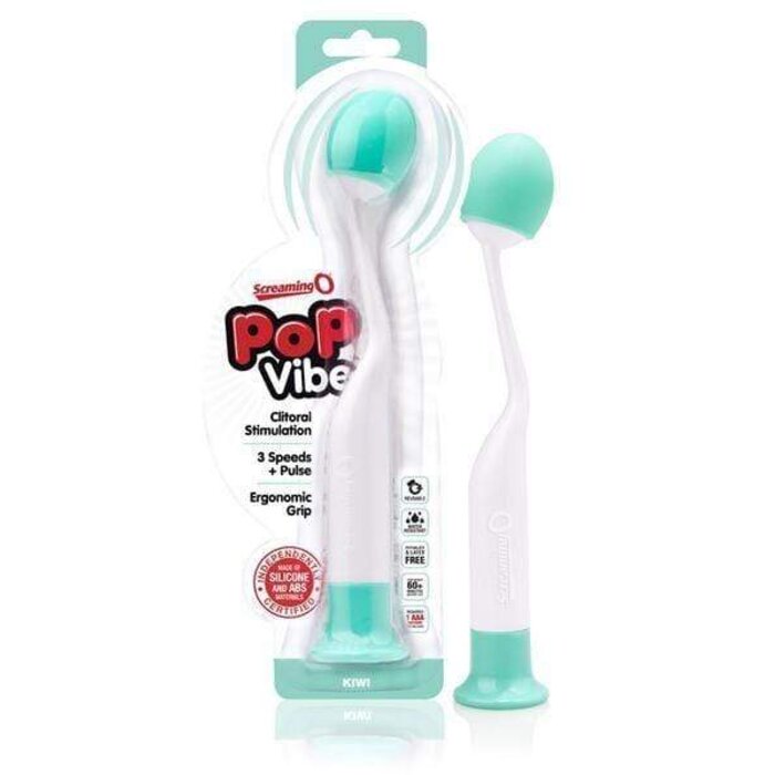 Screaming O PoP Vibrator Multi Speed Clitoral Stimulator Massager Green