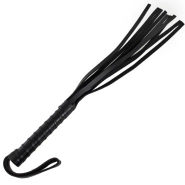 Rhythm In Black Spanking Flogger - 21 Inch