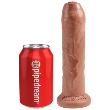 Pipedream King Cock Mid Tone Uncut Suction Dildo - 7INCH