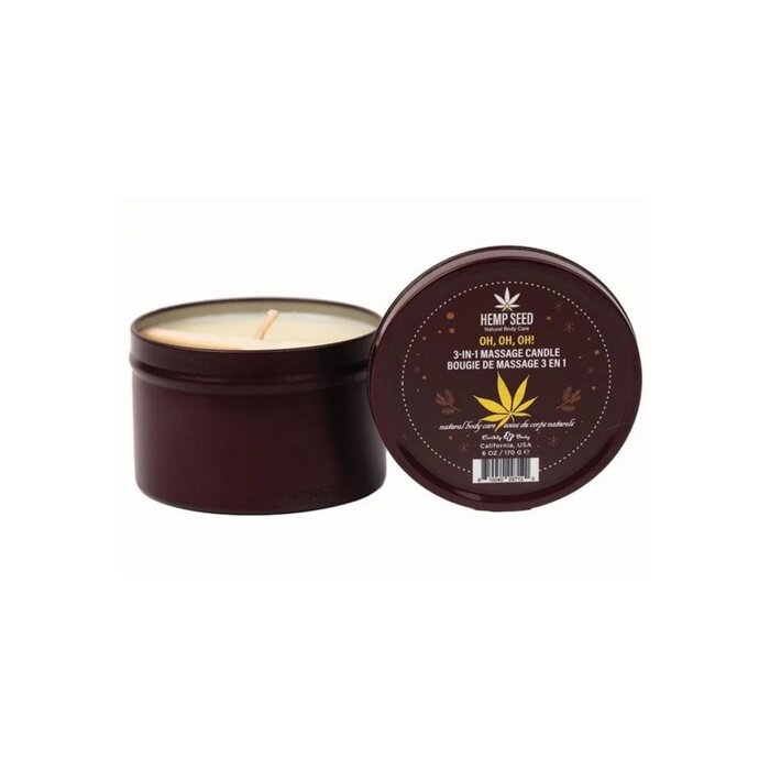 Hemp Seed 3-In-1 Massage Candle - Oh, Oh, Oh!