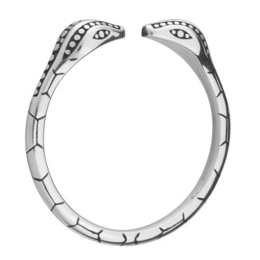 Serpent's Claim Snake Head Metal Glans Ring – 28 or 30mm - 30MM